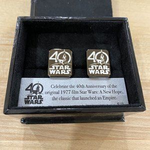 STAR WARS 40th Anniversary Cuff Links Genuine - NEW IN BOX